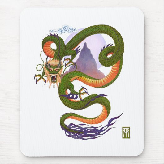中国の竜(ルナ) マウスパッド (正面)