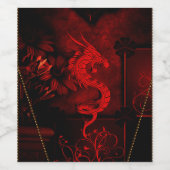 中国の竜 ワインラベル (シングルラベル)