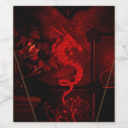 中国の竜 ワインラベル (シングルラベル)