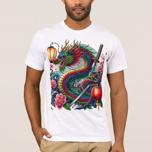 中国の竜 Tシャツ (正面)