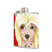 中国の紋付きカラーブロックスキットル フラスク (左)