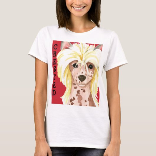 中国の紋付きカラーブロックTシャツ Tシャツ (正面)
