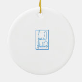 中国の紋付きポートレートオーナメント セラミックオーナメント (裏面)