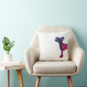 中国の紋付き幾何学模様シルエット クッション (椅子)