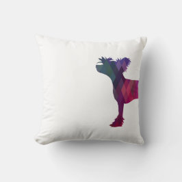 中国の紋付き幾何学模様シルエット クッション