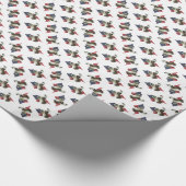 中国の紋付き旗 ラッピングペーパー (角)