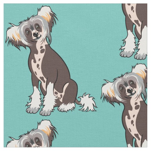 中国の紋付き犬の織物 ファブリック (クローズアップ)