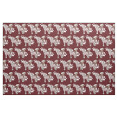 中国の紋付き犬の織物 ファブリック (ヤード)