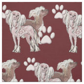 中国の紋付き犬の織物 ファブリック (見本)