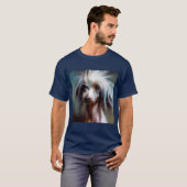 中国の紋付き犬 Tシャツ (正面フル)