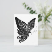 中国の紙カットバタフライデザイン – はがき (スタンド正面)
