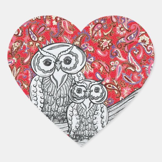 中国の紙フール1シール ハートシール (正面)