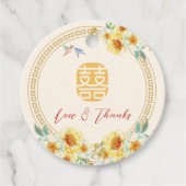 中国の結婚のフローラエレガント フェイバータグ (正面)