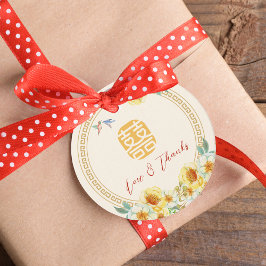 中国の結婚のフローラエレガント フェイバータグ