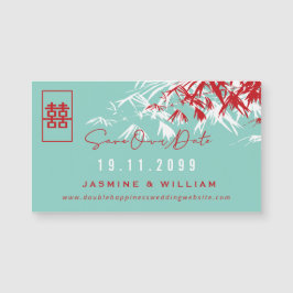 中国の結婚の竹モダンが日を守る