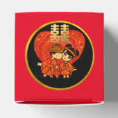 中国の結婚ギフトパーティーDecor - Cute COULE フェイバーボックス (上部)
