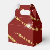 中国の結婚中式婚礼礼盒喜欢个性化的红金现代优雅 フェイバーボックス (裏面サイド)