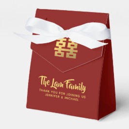 中国の結婚中式婚礼礼盒喜欢个性化的红金现代优雅 フェイバーボックス