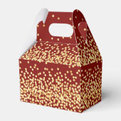 中国の結婚中式婚礼礼盒喜欢个性化的红金现代优雅 フェイバーボックス (裏面サイド)