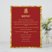 中国の結婚二重ハートフォーマル赤 メニュー (スタンド正面)