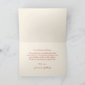 中国の結婚式フレーム黄色の花と鳥 サンキューカード (内部)