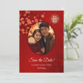 中国の結婚式 二重の喜び 写真 Save The Date セーブザデート (スタンド正面)