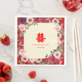 中国の結婚式 赤い庭の花 ダブルハピネス (インサイチュ)