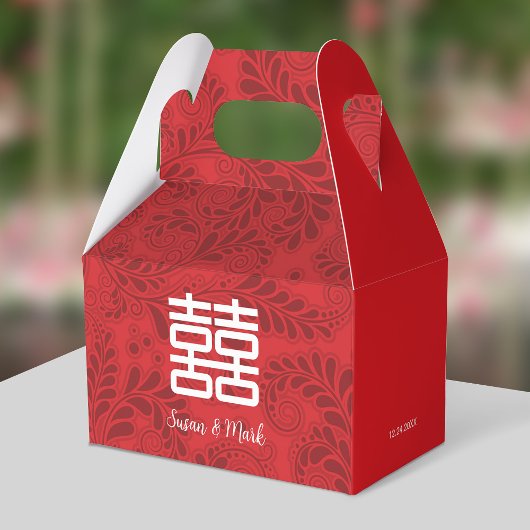 中国の結婚謝恩箱 フェイバーボックス