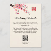 中国の絵を描の花結婚詳細 エンクロージャーカード (正面)