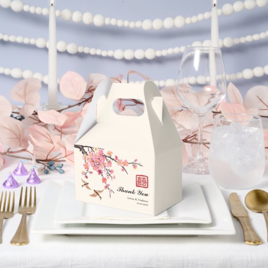 中国の絵を描墨花結婚鳥 フェイバーボックス (ウェディング)