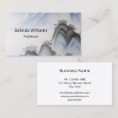 中国の絵画の青い山 名刺 (正面/裏面)