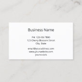 中国の絵画の青い山 名刺 (裏面)