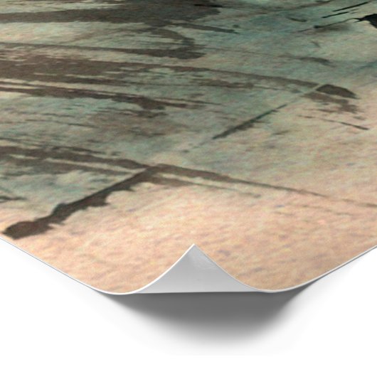 中国の絵画中国の横絵画横 ポスター (角)