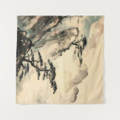 中国の絵画中国の,絵画，日本 タペストリー (正面(横))