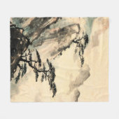 中国の絵画中国の,絵画，日本 フリースブランケット (正面(横))