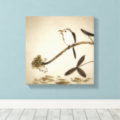 中国の絵画伝統的の墨 キャンバスプリント (インサイチュ (ウッドフロア))