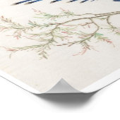 中国の絵画鳥 ポスター (角)