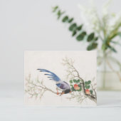 中国の絵画鳥 ポストカード (スタンド正面)