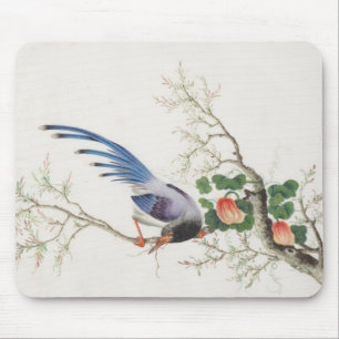 中国の絵画鳥 マウスパッド