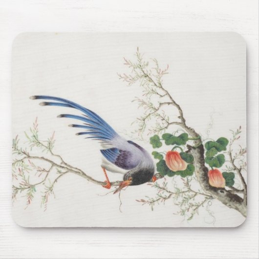 中国の絵画鳥 マウスパッド (正面)