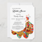 中国の縁起の良い雲のドラゴン ブライダルシャワー 招待状 (正面)