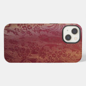 中国の織物 ピンク iPhoneケース (裏面横)