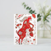 中国の羊占星術 ポストカード (スタンド正面)