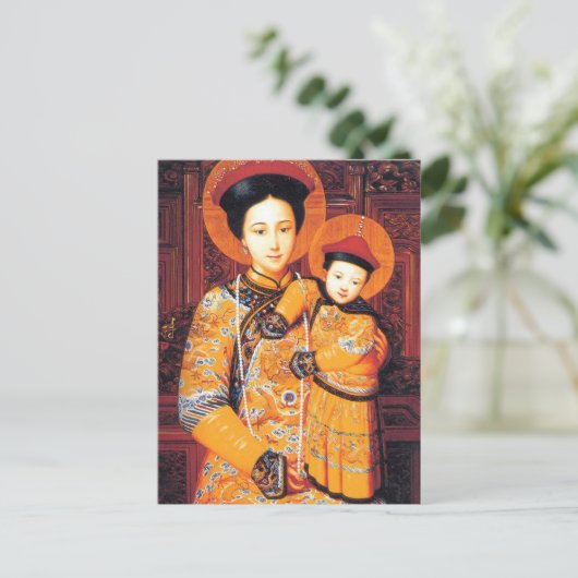 中国の聖母 (中華聖母, 中華圣母) 中国の聖母マリア ポストカード (スタンド正面)