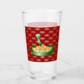 中国の蛇の新年2025年の幸運のお金 タンブラーグラス (正面)