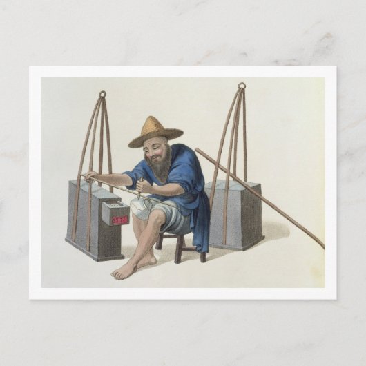 中国の衣装 ポストカード (正面)