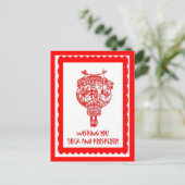 中国の裁断12 ポストカード (スタンド正面)