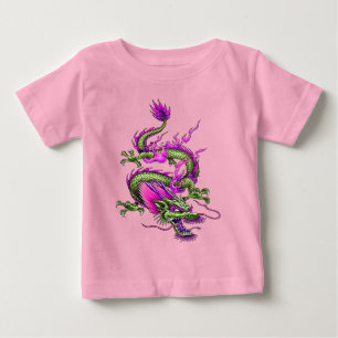 中国の角竜の神話の洪水 ベビーTシャツ