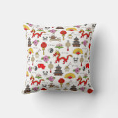 中国の記号パターン クッション (裏面)