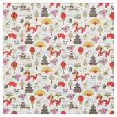 中国の記号パターン ファブリック (見本)